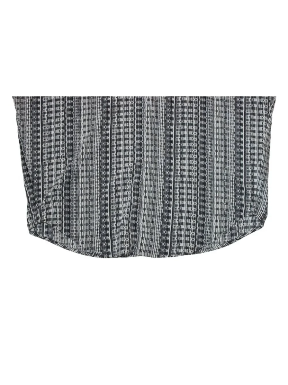 Philosophy Womens V-neck, Cap Sleeve Light Weight Blouse-Black/White-M-GUC - Picture 2 of 6